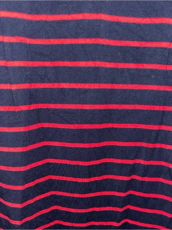 Banana Republic Striped V-Neck Midi Dress, P2P:19-21”, L:36 - Picture 7 of 8